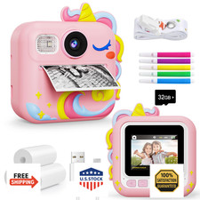 KOKODI Kids Instant Print Camera, Toddler Digital Camera, Christmas Birthday Gif