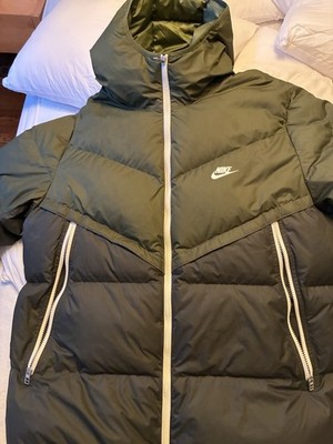 Nike Jacket Mens Large Green Sportswear Storm Fit Windrunner Down Puffer