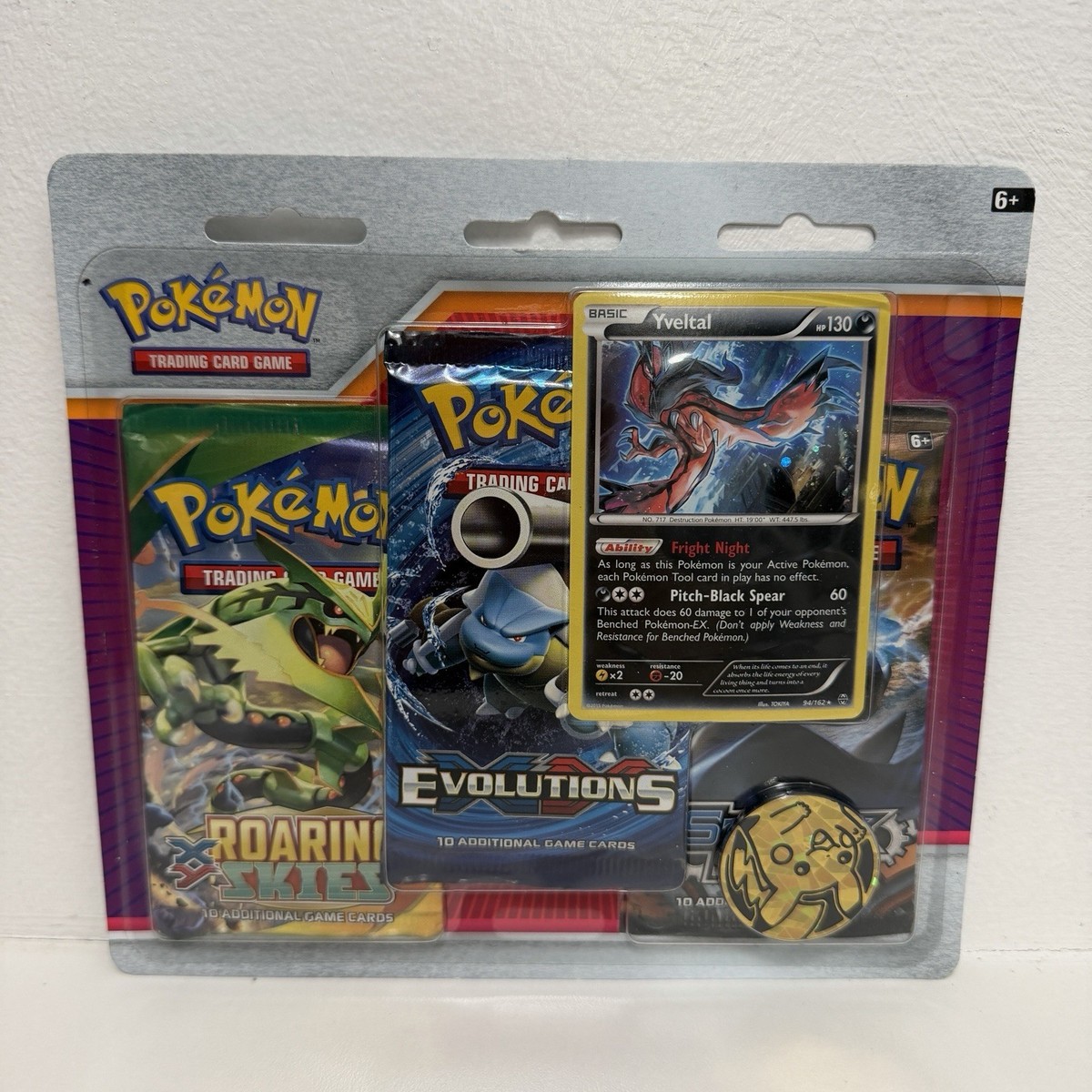 Pokemon TCG: Roaring Skies/Evolutions/Steam Siege 3 Pack Blister
