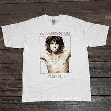 NEW The Doors Jim Morrison American Poet White Unisex T-Shirt