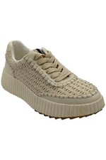 SHUSHOP SELINA Everyday Crochet Wedge Sneaker Bone