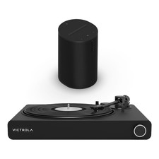 Victrola Stream Onyx Works With Sonos Turntable With 2-speeds &amp; Sonos Era 100