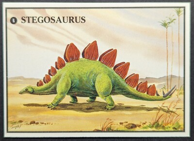 Vintage 1987 Dinosaur Dino Card #6 (NM) | eBay