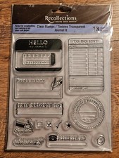 Recollections JOURNAL IT - 13 Clear stamps