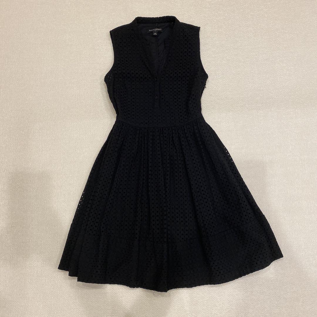 BANANA REPUBLIC 00 size black lace dress BANANA REPUBLIC 00 size black lace dress