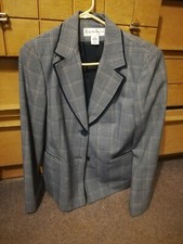 Women's Plaid Suit Jacket