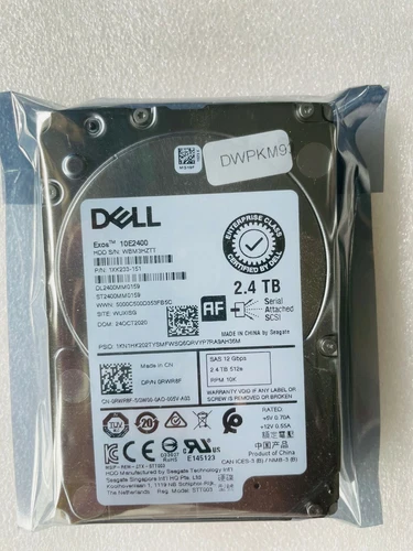 Dell RWR8F 2.4TB 10K SAS 2.5" 12Gbps HDD Hard Drive ST2400MM0159 0RWR8F HDD - Picture 1 of 4