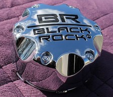 Br Black Rock Chrome Wheel Center Cap S-905-16 31196110-cap