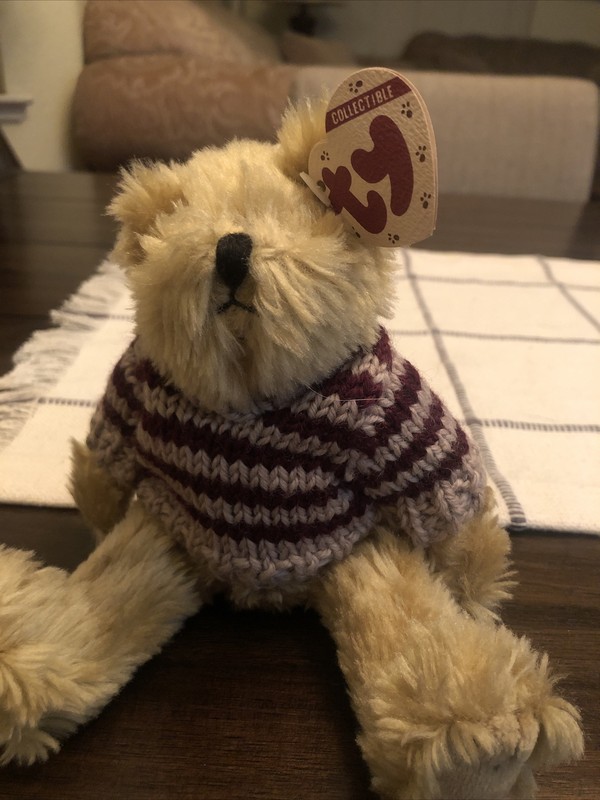 TY Attic Treasures Collection Bear Chelsea with Sweater W/ Tag