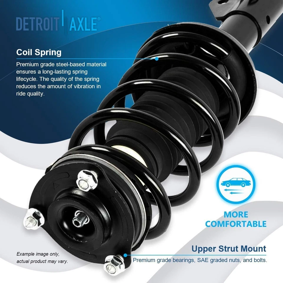 Front Struts Lower Control Arms Sway Bar Links for 2006-2011 Honda Civic Sedan - Image 3 of 4