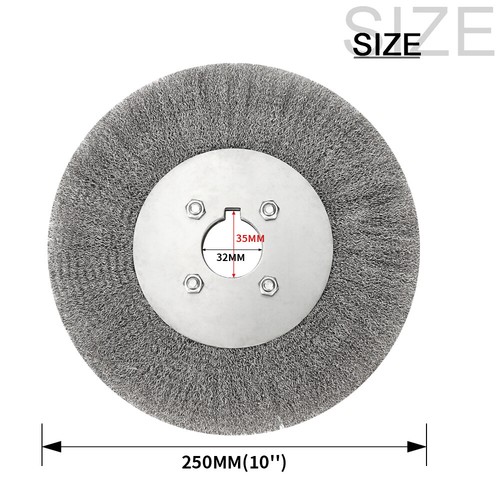 Herramientas abrasivas amoladora de cepillo de rueda de alambre de 0,15 mm de acero inoxidable de 3 ~ 12 pulgadas para metal - Imagen 16 de 18