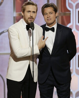 Brad Pitt 8x10 Ryan Gosling Photo