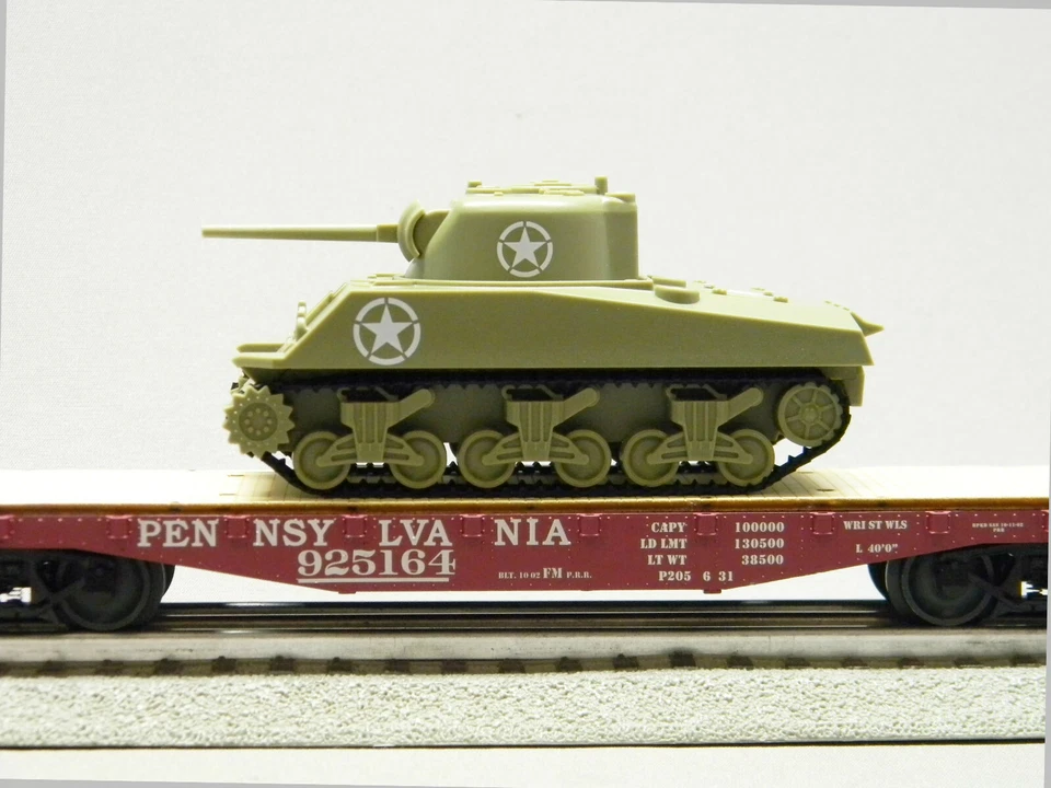 LIONEL PENNSYLVANIA RR 40' FLAT CAR W/ TANK #925164 O GAUGE freight 1926722 NEW - Image 4 of 4