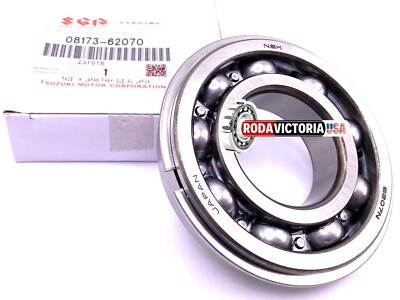 Suzuki Ball Bearing 08173-62070 with Snap Ring NSK 6207 NR