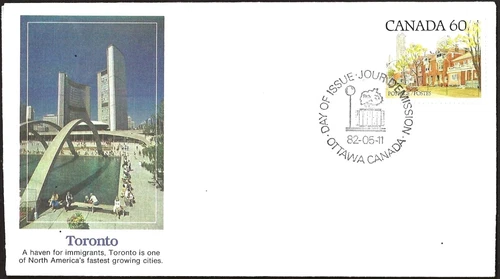🍁Canada  #723c  "ONTARIO STREET SCENE"     Brand New  1982   Fleetwood Cover