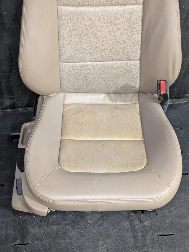 BMW Z3 Roadster Passenger Right Power Seat Single Beige Tan Leather W/ Rail OEM - Image 2 of 4