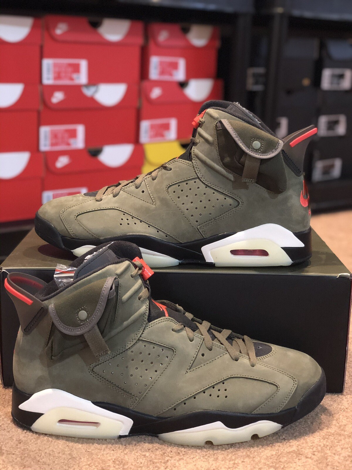 travis scott jordan 6 size 12