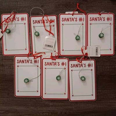 Target 7pc Metal With Magnet Christmas Tree Ornament Set Lot 5in.
