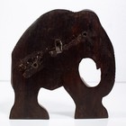 Vintage Wooden Hand Carved Elephant Sculpture Figure — photo 2