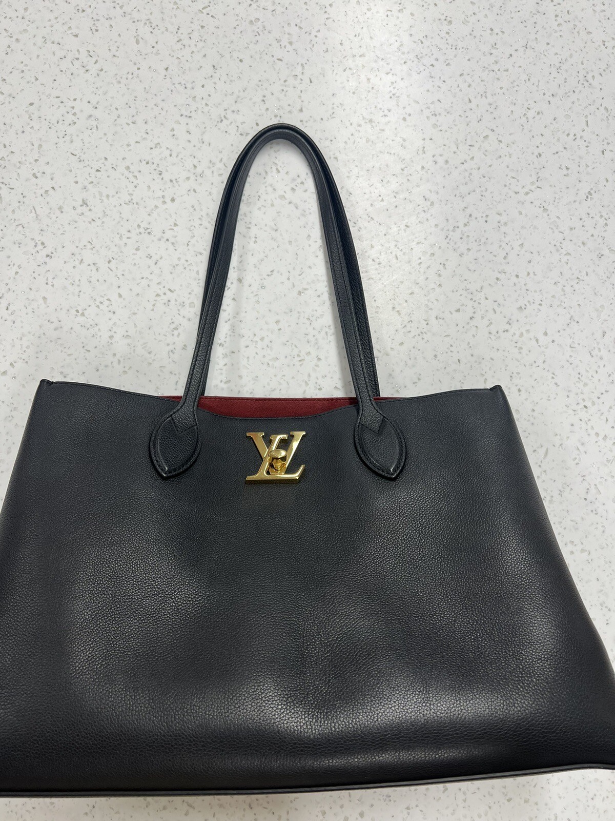 AUTHENTIC Louis Vuitton Lockme Shopper M57345 Black | eBay