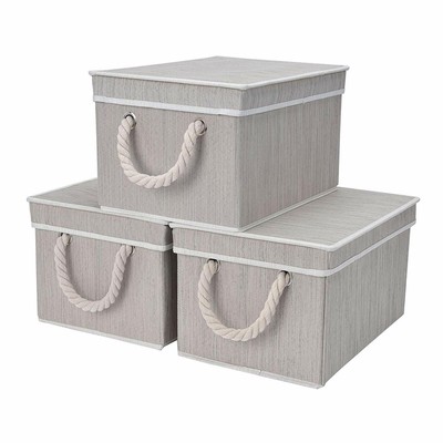Decorative Storage Bins For Shelves Storage Baskets With Lids