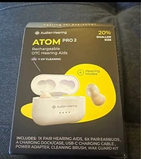 Audien ATOM PRO 2 Wireless Rechargeable OTC Hearing Aid 