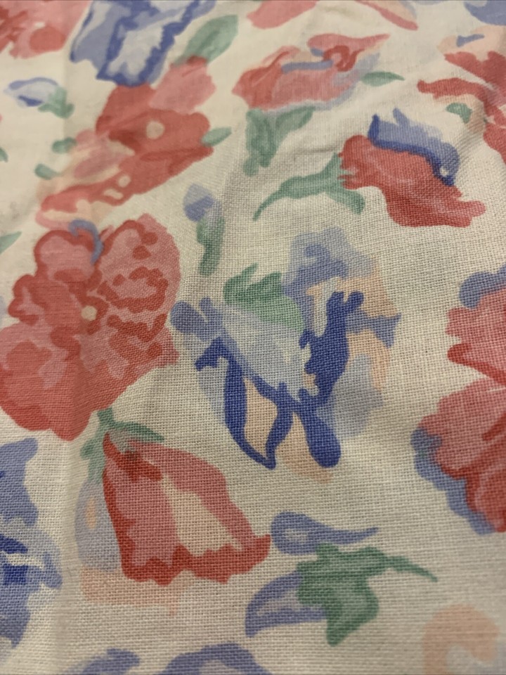 vintage Laura Ashley confetti (sweetpea) reclaimed fabric 44cmW 184cm L
