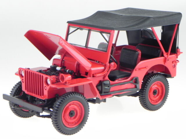 Issue 1942 Jeep Red 1/18 Diecast Model Car by NOREV 189014 for 