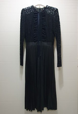 Abito Donna Nero Lungo Zara Vestito Elegante