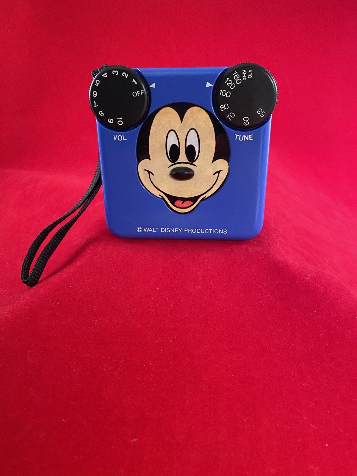 Vintage Walt Disney Mickey Mouse Realistic Transistor AM Radio Portable ...