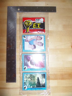 1982 Topps E.T. Extra Terrestrial Rack Pack Sealed 42 Cards Drew Barrymore
