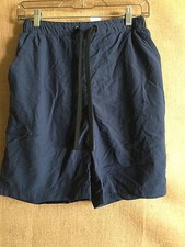 REI men  s trunks S mesh liner inseam 8.5  navy blue nylon polyester