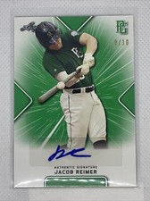 2021 LEAF PERFECT GAME GREEN JACOB REIMER PAPER RC AUTO # 8/10