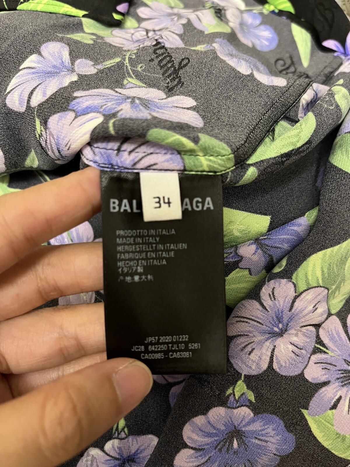 balenciaga jacquard logo t shirt