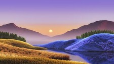 Landscape windows 11 art Custom Gaming Mat Desk