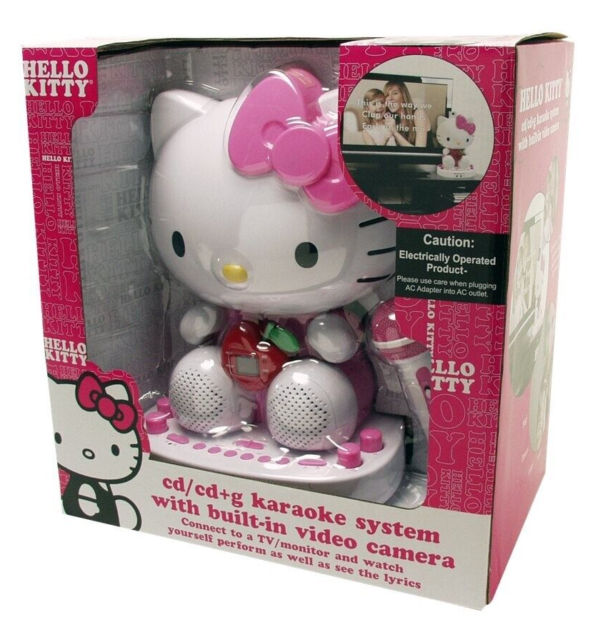 Hello Kitty CD+G Karaoke System With Built in Color Video Camera