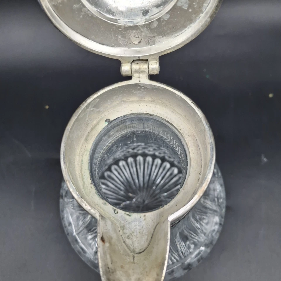 复古 LEONARD 水晶银盘 CLARET,水罐,意大利,10.5 — 第 4/4 张图片