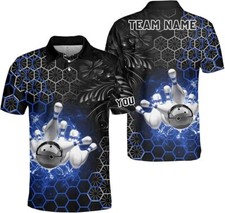 Custom Bowling Polo Shirts for Men and Women Personalized Team Name Gift Unisex