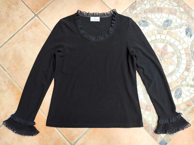 Elsa Zanella Pullover NP. 238,00 Basic dt. M L 38 40 42 Sweat Shirt Schurwolle