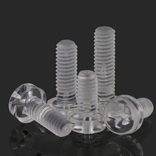 Transparent Plastik Kreuzschlitz Linsenkopfschrauben M3 M4 M5 M6 Nylon Schrauben