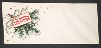 1940s CURTISS CANDY CO. CHRISTMAS GREETINGS ENVELOPE - UNUSED!