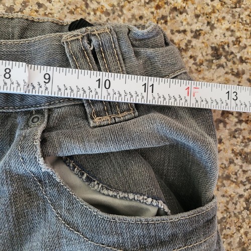Old Navy Denim Shorts Skull Crossbones Kids Size 8 - Picture 7 of 8