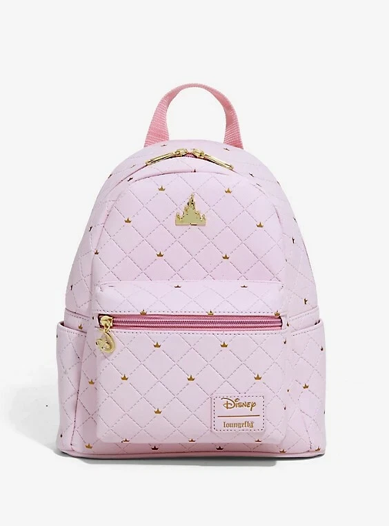 Loungefly Disney Sleeping Beauty Castle Backpack Pink Black