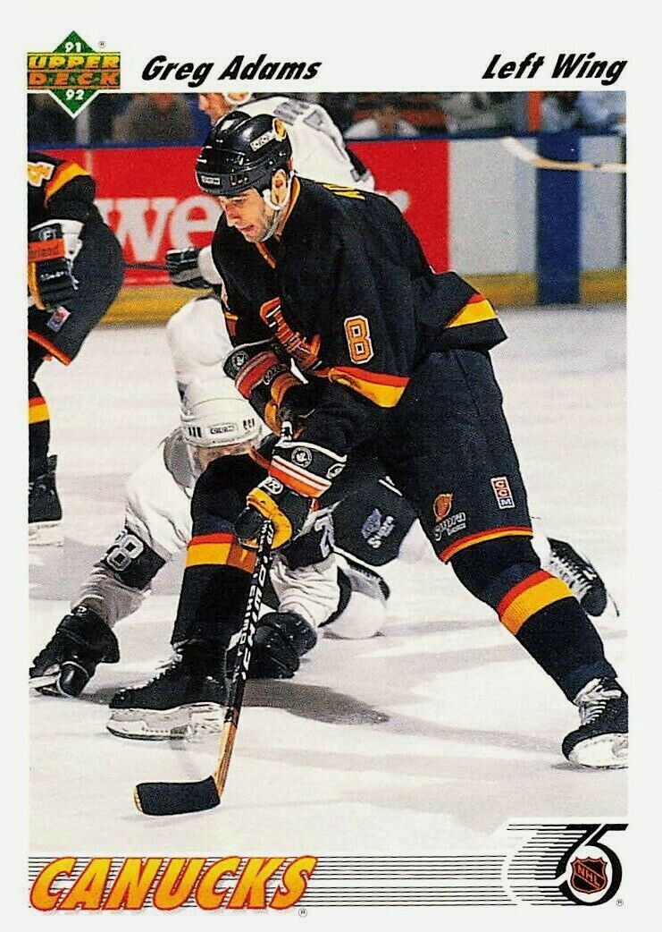1991-92 Upper Deck Hockey #426 Greg Adams