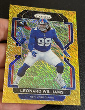 Leonard Williams 2021 Panini Prizm Football #233 Gold Shimmer Refractor SSP /10