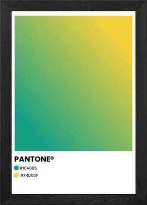 Pantone Farbverlauf gerahmtes Wandbild Poster Leinwanddruck Bild
