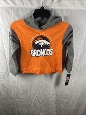 Denver Broncos Girls Kids Hoodie NFL Team Apparel Size Medium 5/6 New