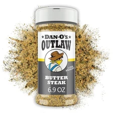 Dan-O's Outlaws Butter Steak Seasoning, 6.9 oz Bottle, All Purpose Seasoning... 