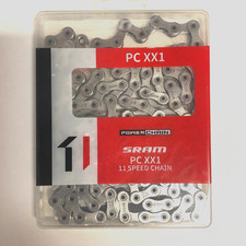 SRAM PC XX1 11s Chain 118L Hollow Pin PowerLock Silver MTB Bike