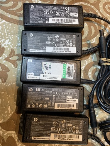 5 x Original HP Laptop Ladegeräte Adapter nur